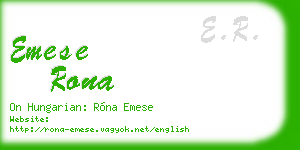 emese rona business card